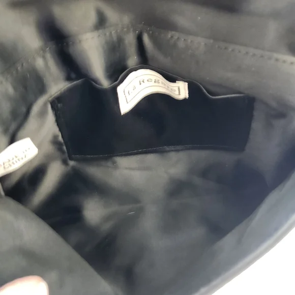 Le Regale Black Evening Formal Shoulder Bag Clutch Crossbody Elegant Glam Classy - Picture 9 of 13